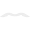 Ekena Millwork Pitch Midway Architectural Grade PVC Gable Pediment, 60"W x 17 1/2"H x 1"P (7/12) GPP060X018X100MID - alternate 3